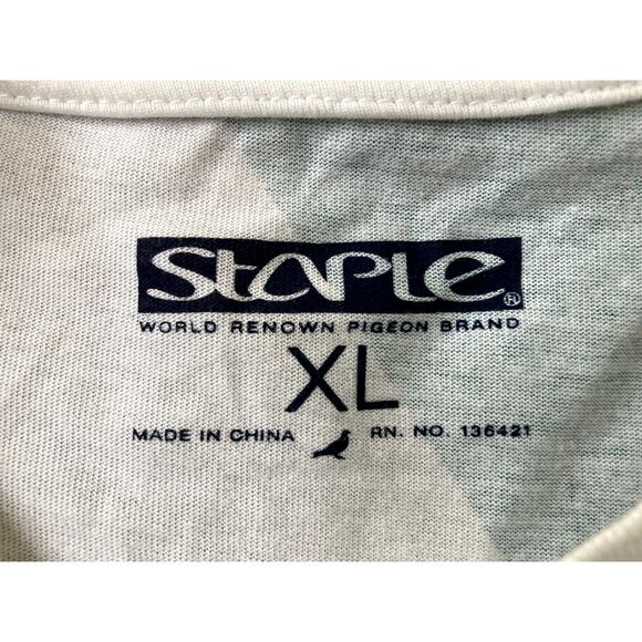 Retro T-Shirt Staple Pigeon Mens Adult XL Multi color 80s - Picture 3 of 8